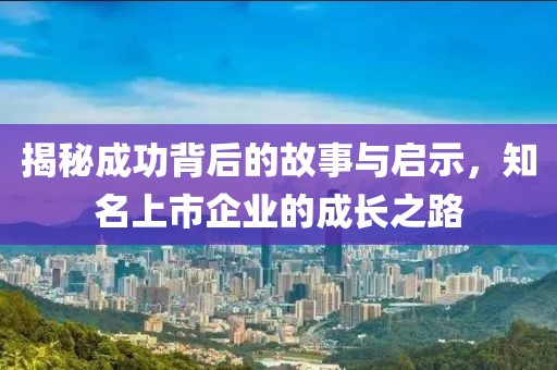 揭秘成功背后的故事與啟示，知名上市企業(yè)的成長之路