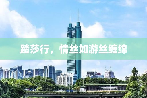 踏莎行，情絲如游絲纏綿
