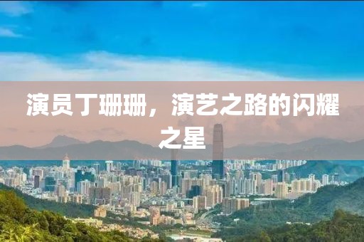 演員丁珊珊，演藝之路的閃耀之星