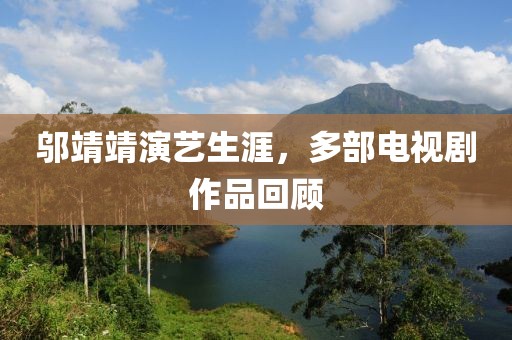 鄔靖靖演藝生涯，多部電視劇作品回顧