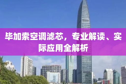 畢加索空調(diào)濾芯，專業(yè)解讀、實(shí)際應(yīng)用全解析