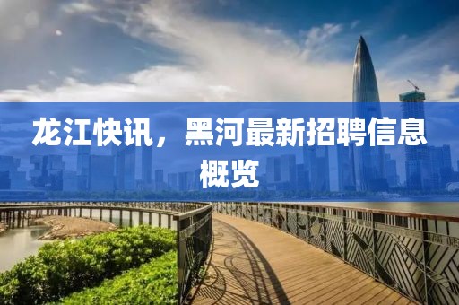 龍江快訊，黑河最新招聘信息概覽