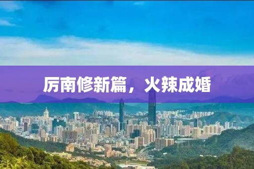 厲南修新篇，火辣成婚