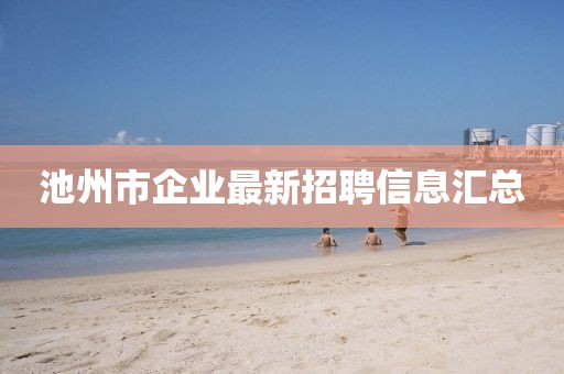 池州市企業(yè)最新招聘信息匯總