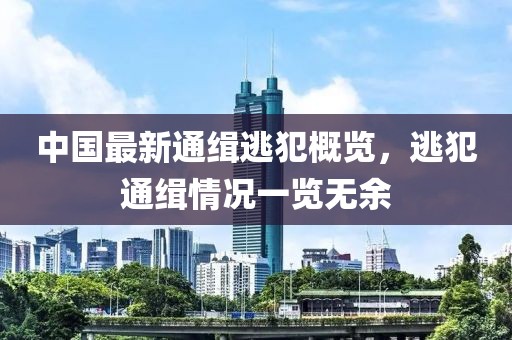 中國(guó)最新通緝逃犯概覽，逃犯通緝情況一覽無(wú)余