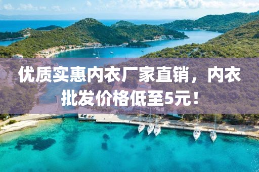 優(yōu)質(zhì)實(shí)惠內(nèi)衣廠家直銷，內(nèi)衣批發(fā)價(jià)格低至5元！