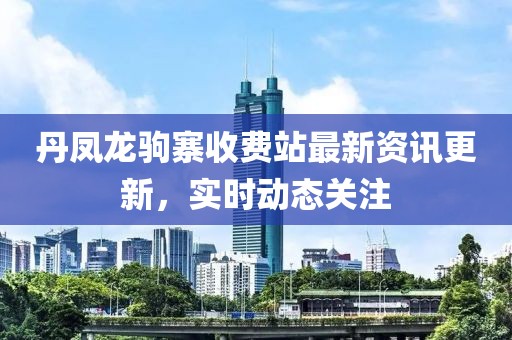丹鳳龍駒寨收費站最新資訊更新，實時動態(tài)關注