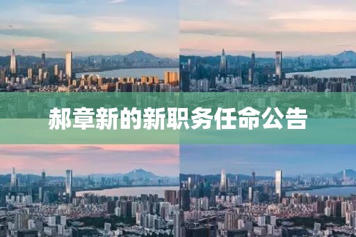 郝章新的新職務(wù)任命公告