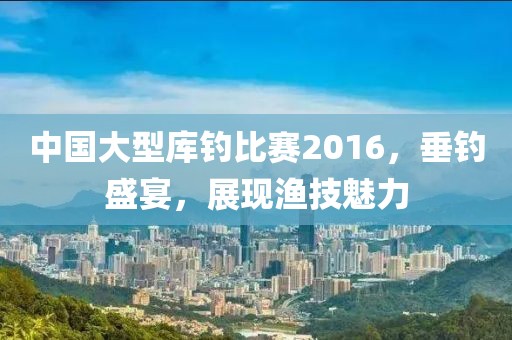 中國大型庫釣比賽2016，垂釣盛宴，展現(xiàn)漁技魅力