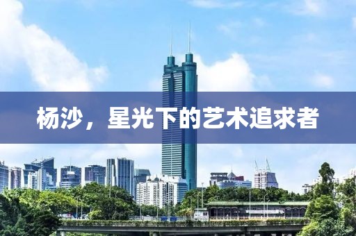 楊沙，星光下的藝術(shù)追求者