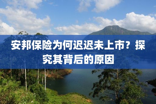 安邦保險為何遲遲未上市？探究其背后的原因
