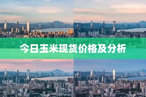今日玉米現(xiàn)貨價格及分析
