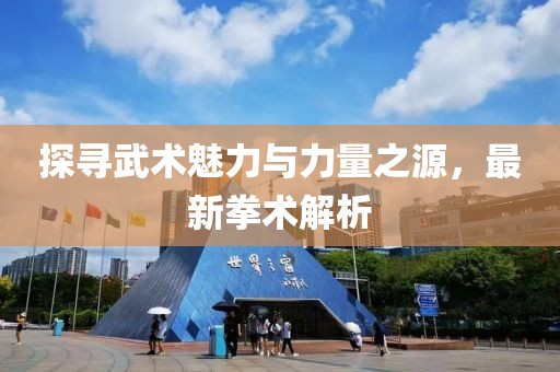探尋武術(shù)魅力與力量之源，最新拳術(shù)解析