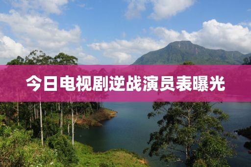 今日電視劇逆戰(zhàn)演員表曝光