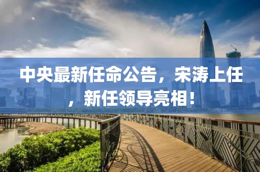 中央最新任命公告，宋濤上任，新任領(lǐng)導(dǎo)亮相！