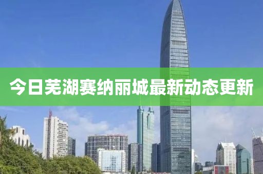 今日蕪湖賽納麗城最新動(dòng)態(tài)更新