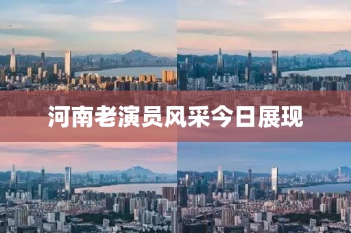 河南老演員風采今日展現(xiàn)