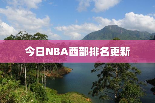 今日NBA西部排名更新