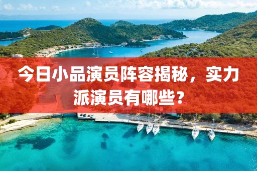 今日小品演員陣容揭秘，實(shí)力派演員有哪些？