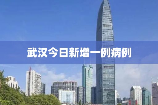 武漢今日新增一例病例
