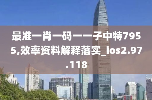 最準一肖一碼一一子中特7955,效率資料解釋落實_ios2.97.118