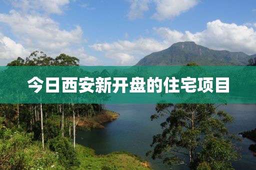 今日西安新開盤的住宅項(xiàng)目