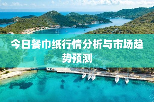 今日餐巾紙行情分析與市場(chǎng)趨勢(shì)預(yù)測(cè)