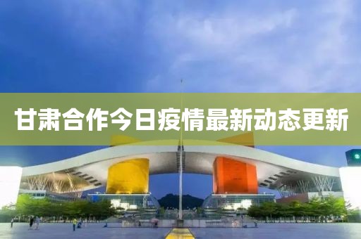 甘肅合作今日疫情最新動(dòng)態(tài)更新
