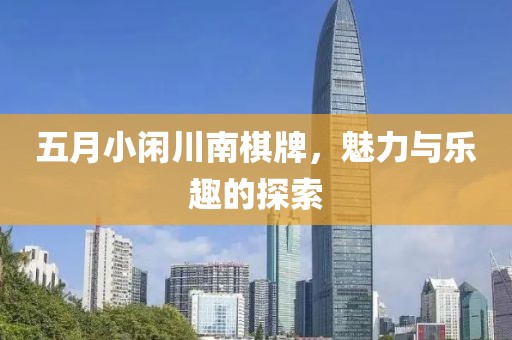 五月小閑川南棋牌，魅力與樂(lè)趣的探索