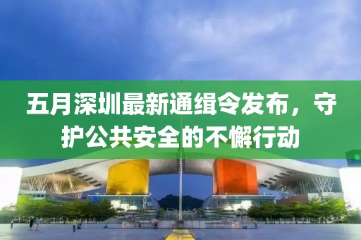五月深圳最新通緝令發(fā)布，守護(hù)公共安全的不懈行動(dòng)