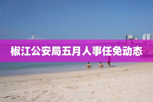 椒江公安局五月人事任免動態(tài)