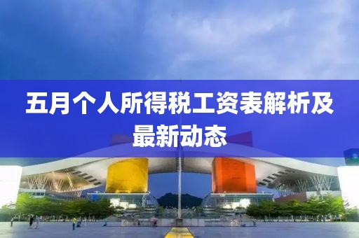 五月個人所得稅工資表解析及最新動態(tài)