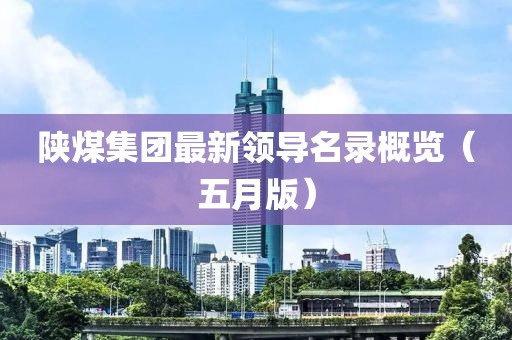 陜煤集團(tuán)最新領(lǐng)導(dǎo)名錄概覽（五月版）