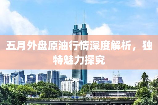 五月外盤原油行情深度解析，獨(dú)特魅力探究