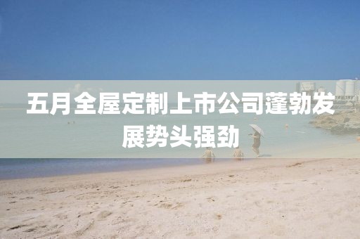 五月全屋定制上市公司蓬勃發(fā)展勢(shì)頭強(qiáng)勁