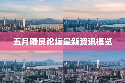 五月陸良論壇最新資訊概覽