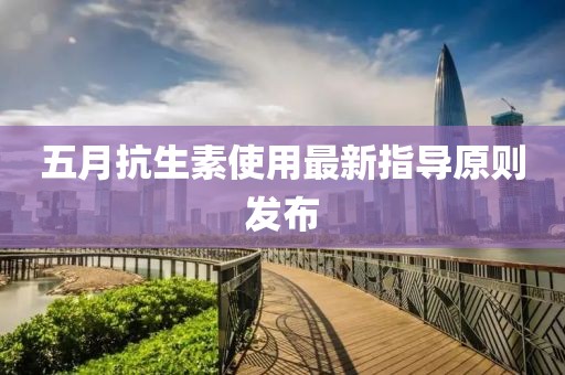 五月抗生素使用最新指導(dǎo)原則發(fā)布