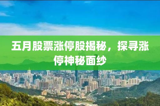 五月股票漲停股揭秘，探尋漲停神秘面紗