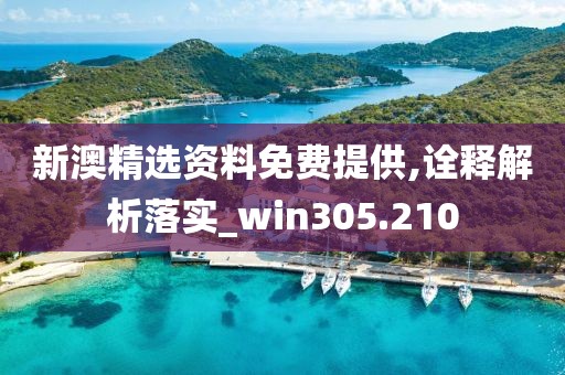 新澳精選資料免費(fèi)提供,詮釋解析落實(shí)_win305.210