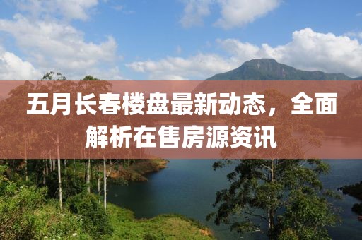 五月長春樓盤最新動態(tài)，全面解析在售房源資訊