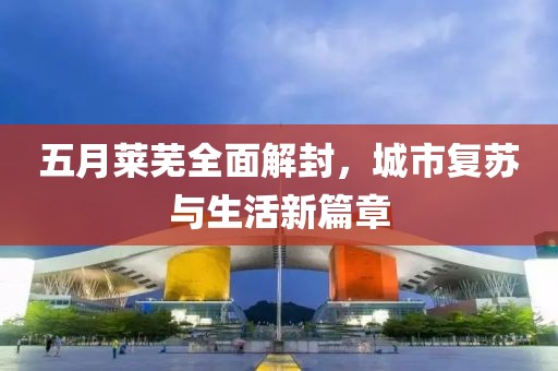 五月萊蕪全面解封，城市復(fù)蘇與生活新篇章