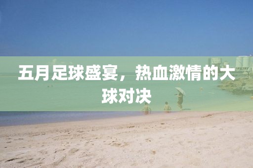 五月足球盛宴，熱血激情的大球?qū)Q