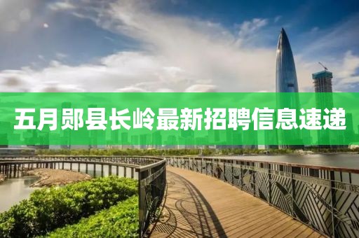 五月鄖縣長嶺最新招聘信息速遞
