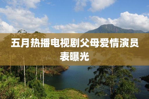 五月熱播電視劇父母愛情演員表曝光