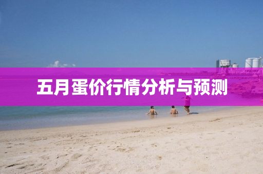 五月蛋價行情分析與預測