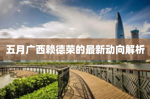 五月廣西賴德榮的最新動向解析