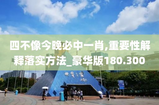 四不像今晚必中一肖,重要性解釋落實方法_豪華版180.300