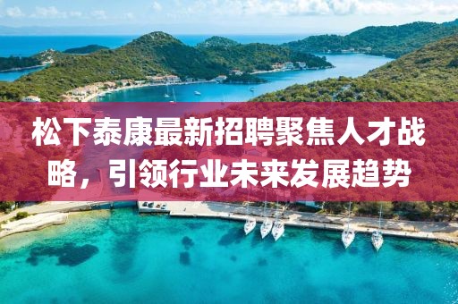 松下泰康最新招聘聚焦人才戰(zhàn)略，引領(lǐng)行業(yè)未來發(fā)展趨勢