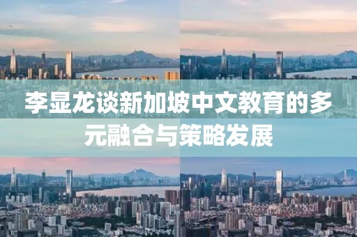 李顯龍談新加坡中文教育的多元融合與策略發(fā)展
