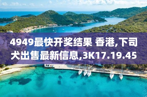 4949最快開獎結果 香港,下司犬出售最新信息,3K17.19.45